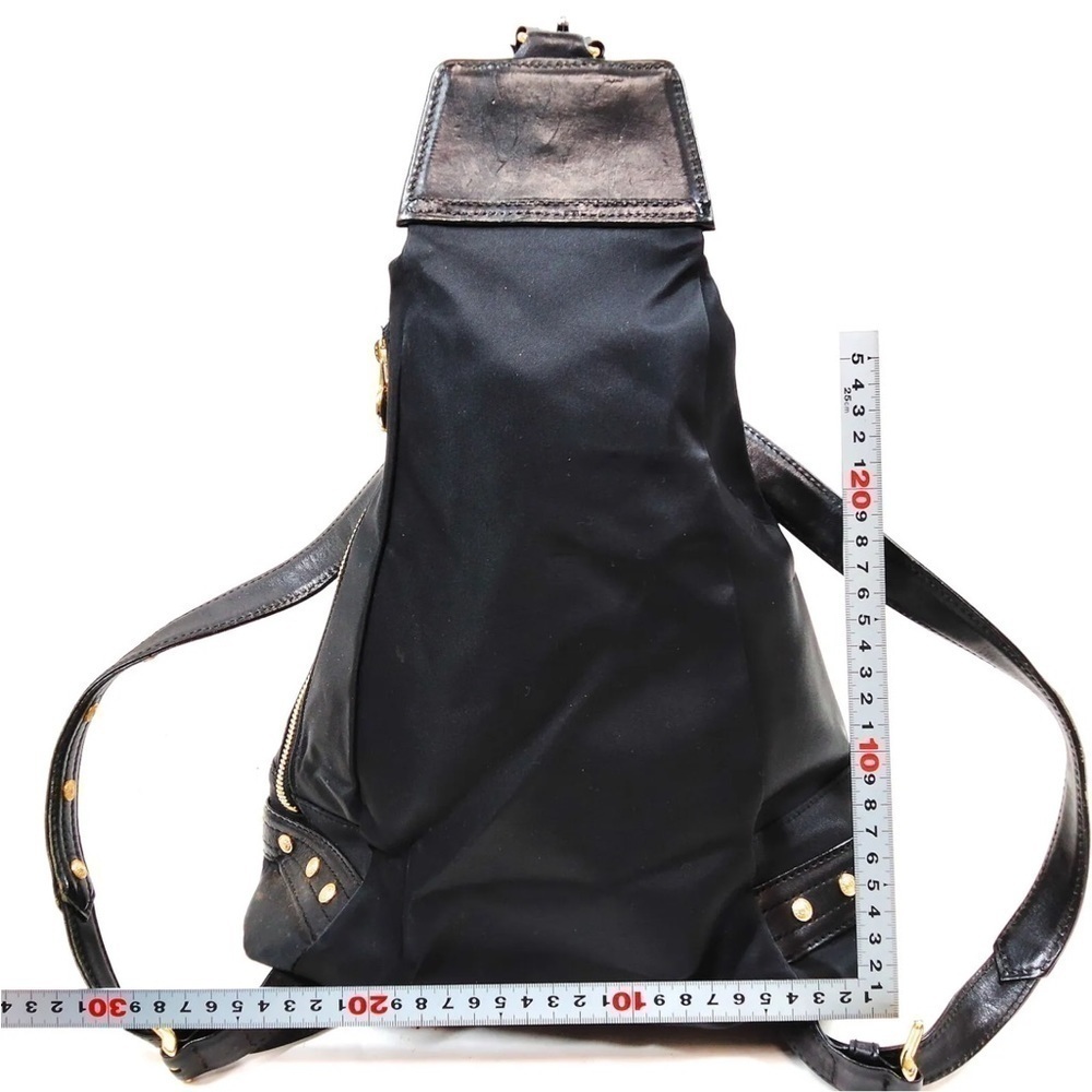Versace Nylon/Leather Trim Backpack - Picture 2 of 11